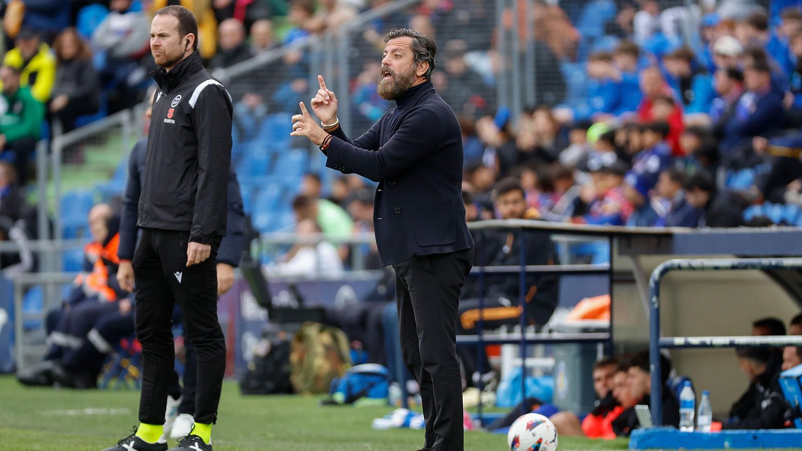 Quique Sánchez Flores, en el pasado Getafe - Sevilla