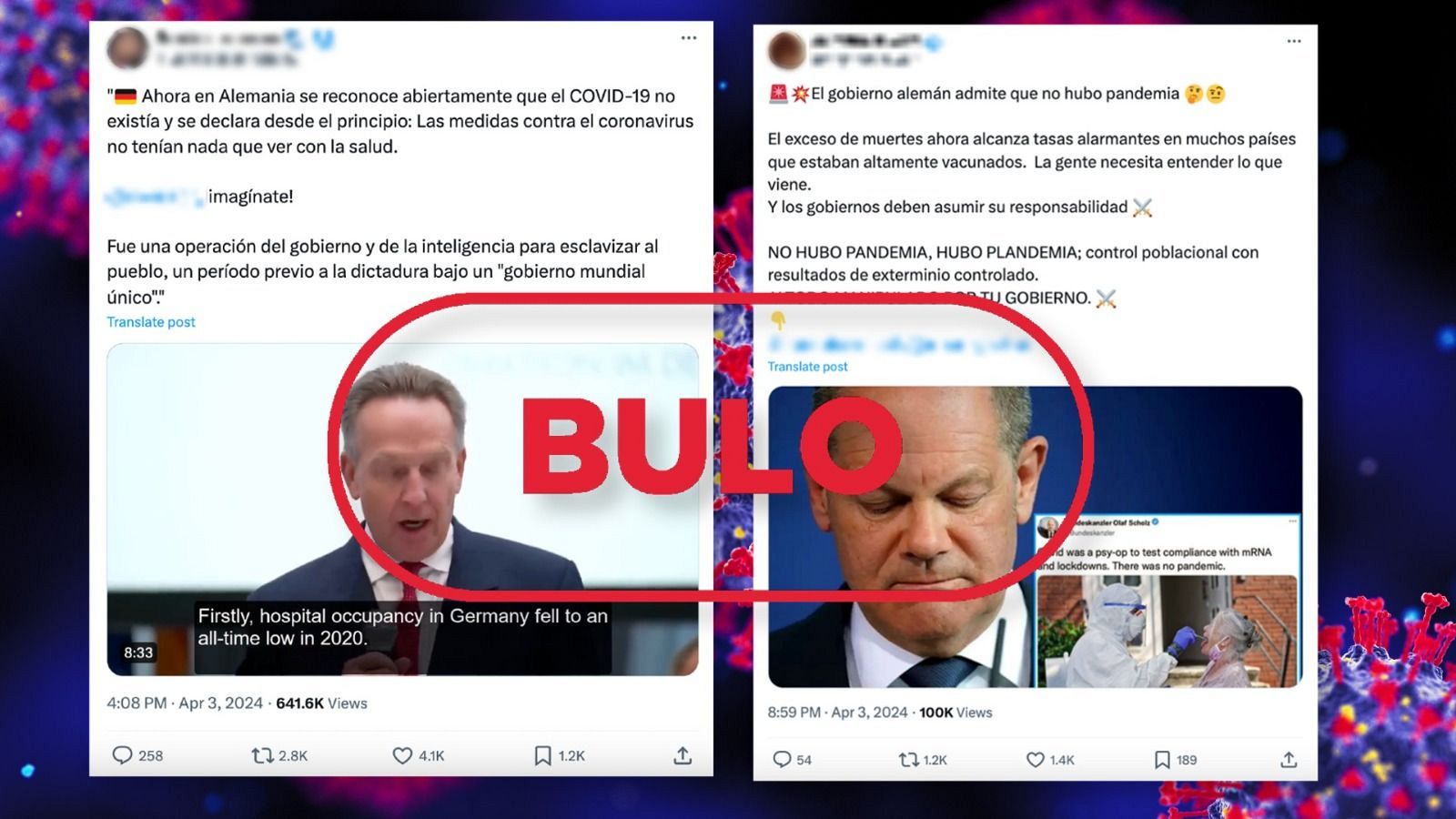 El Gobierno alemán no ha reconocido que la pandemia del coronavirus no existió