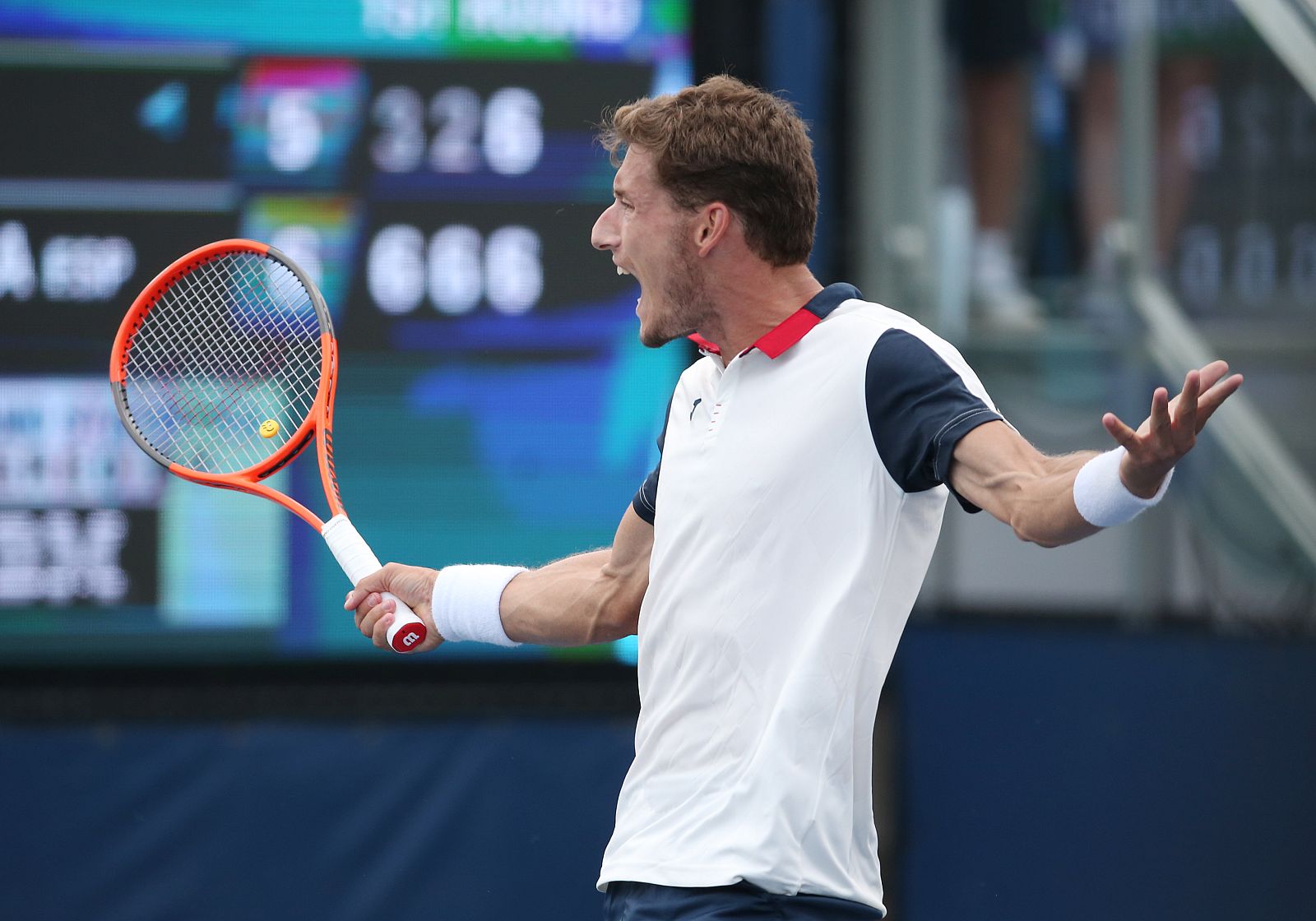 Carreño Busta, durante su debut en el Abierto de EE.UU.