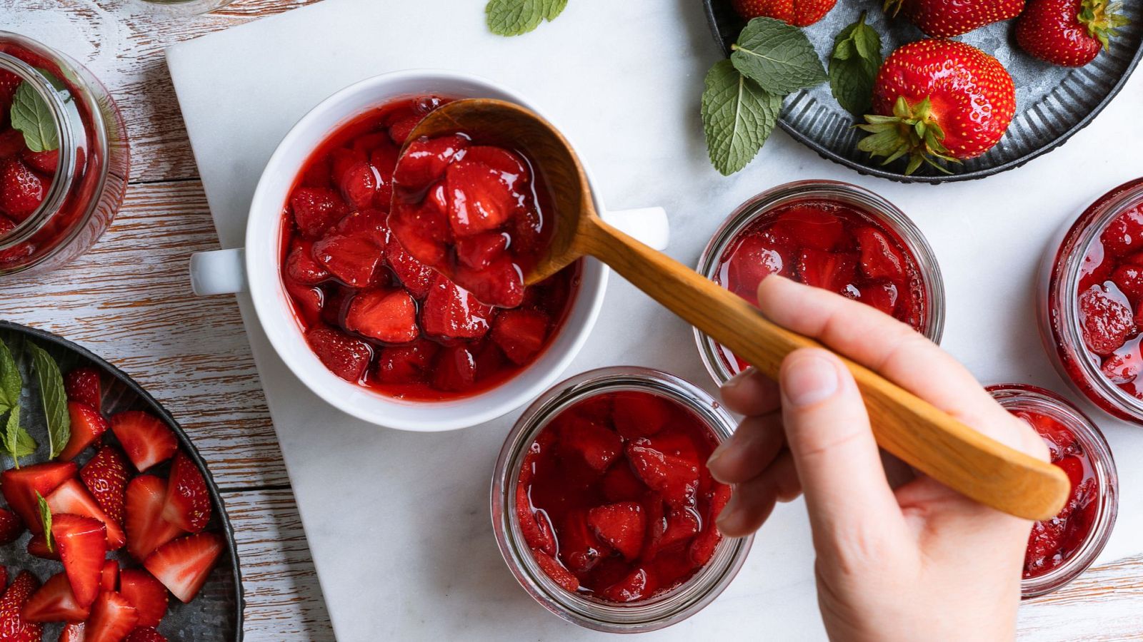 Compota de fresas casera, con 4 ingredientes y ¡deliciosa!