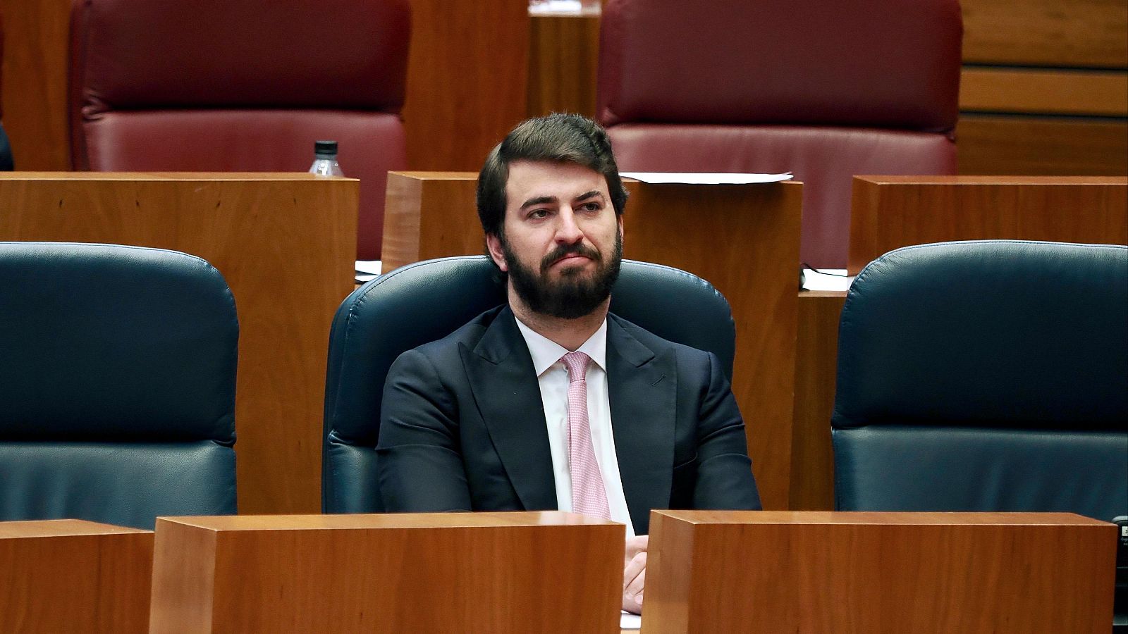 El vicepresidente de la Junta de Castilla y León, Juan García-Gallardo, durante un pleno de las Cortes de Castilla y León