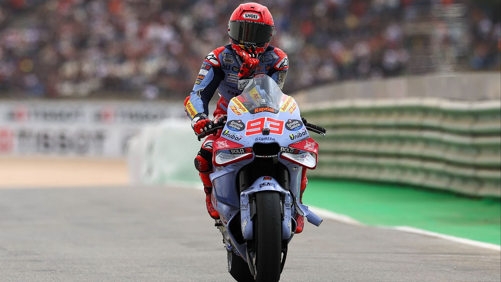 Marc Márquez, con la Ducati, en el GP de Portugal