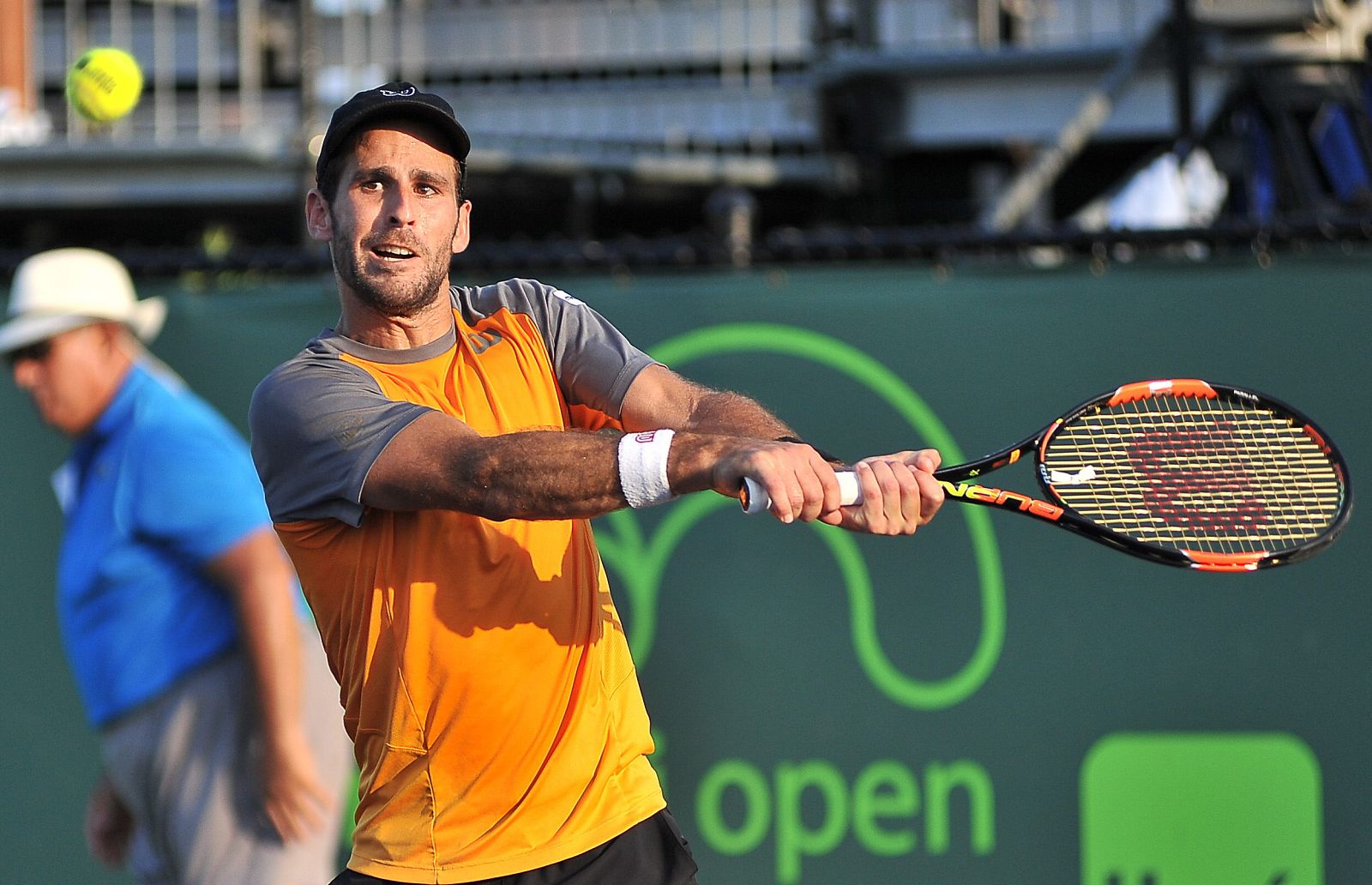 Adrián Menéndez, durante un torneo en 2015