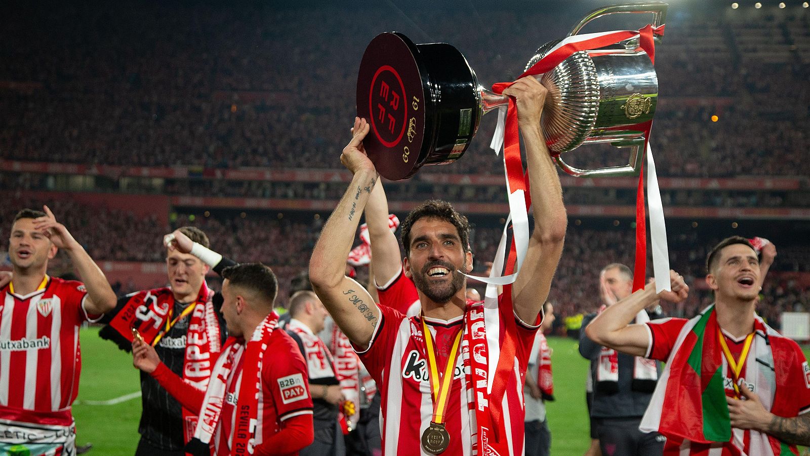 Raúl García, campeón de Copa con el Athletic Club