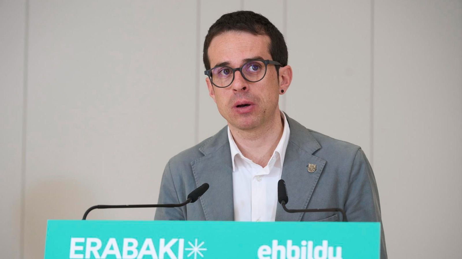 El candidato de EH Bildu a las elecciones vascas, Pello Otxandiano