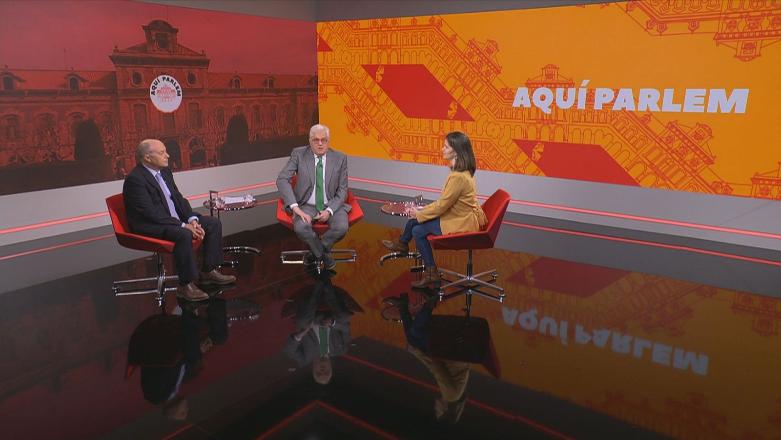 Xavier Ferrer, Lluís Falgàs i Laura Pous, a 'Aquí parlem'