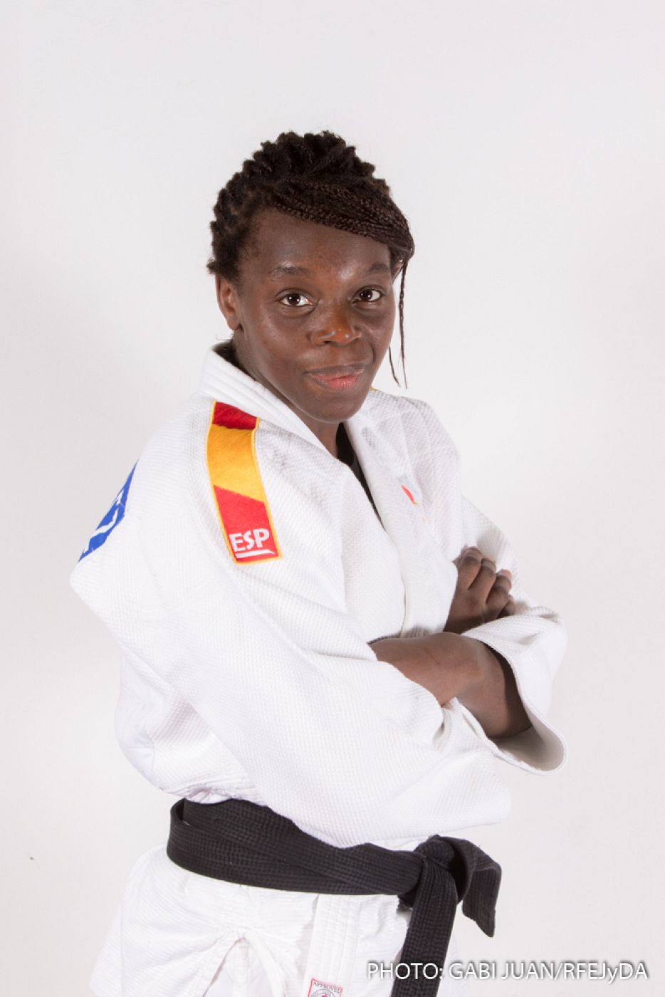 La judoca española María Bernabéu