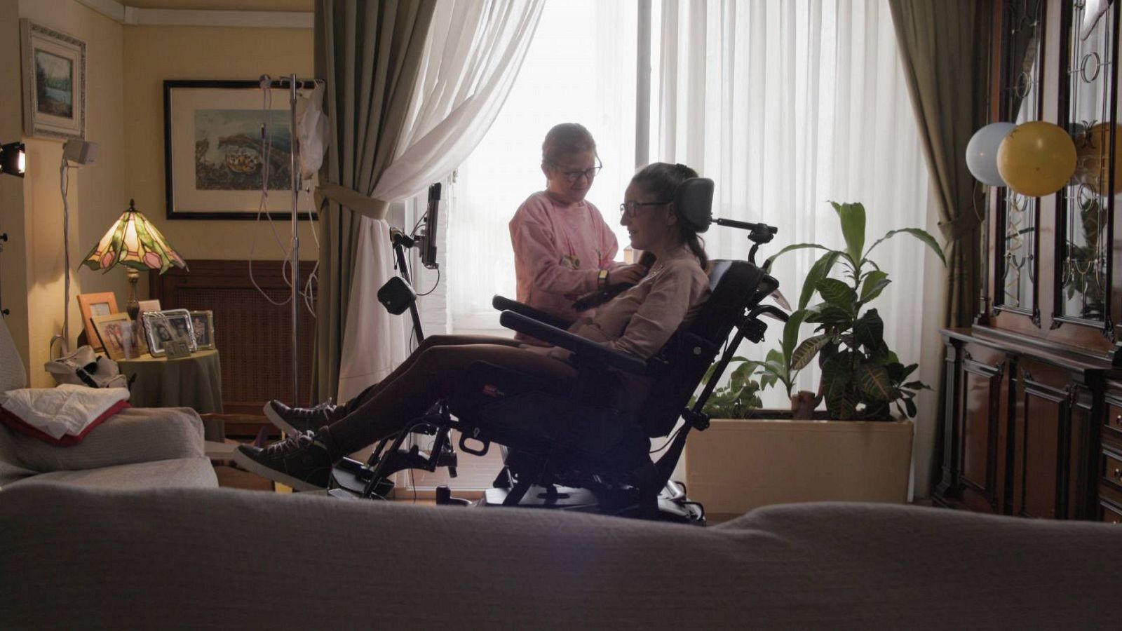 Una persona con ELA en una imagen recurso