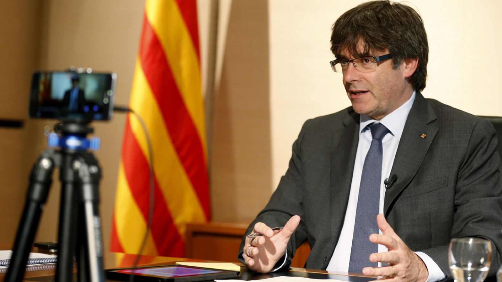 El presidente de la Generalitat, Carles Puigdemont