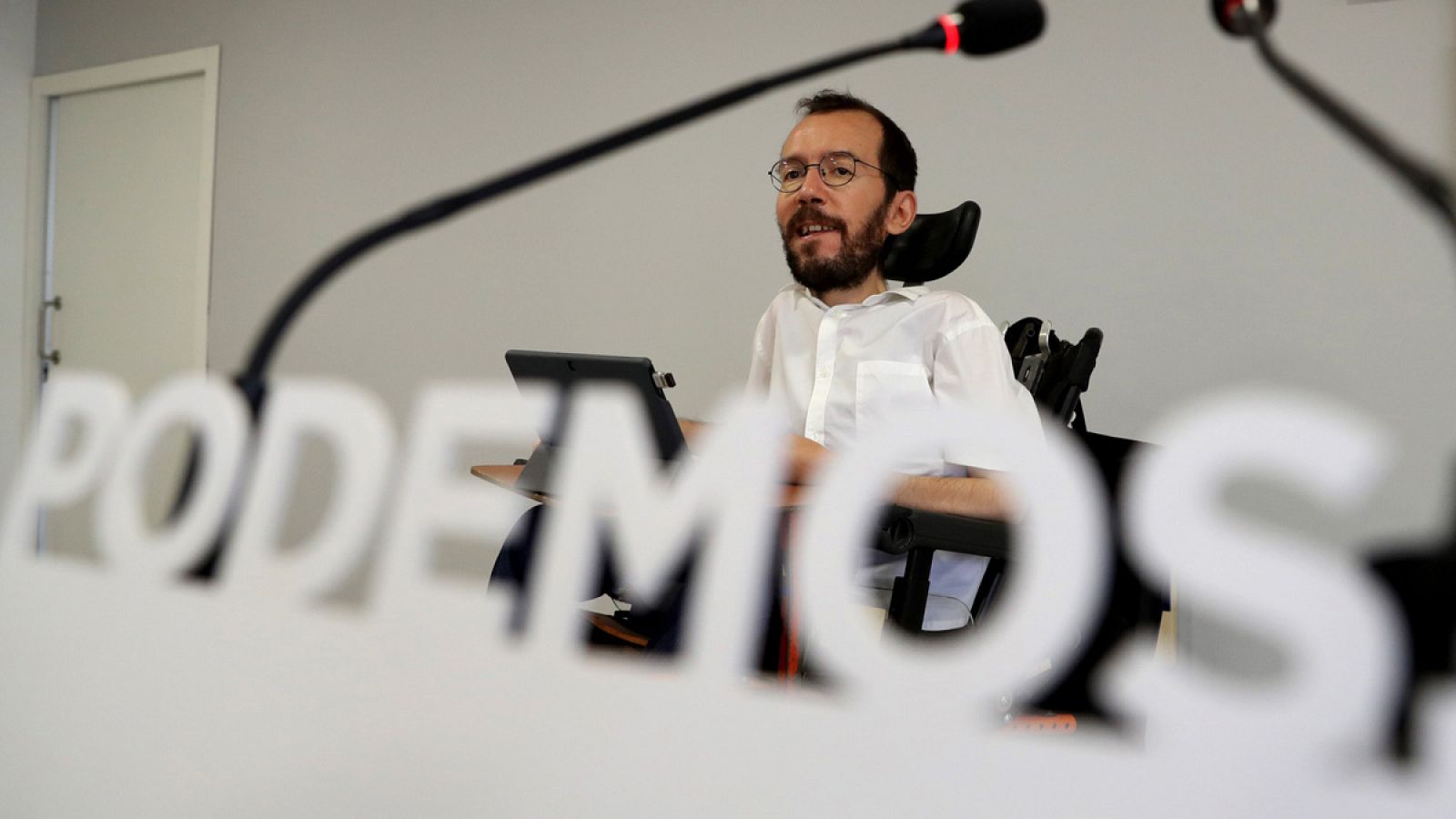 El secretario de Organización de Podemos, Pablo Echenique