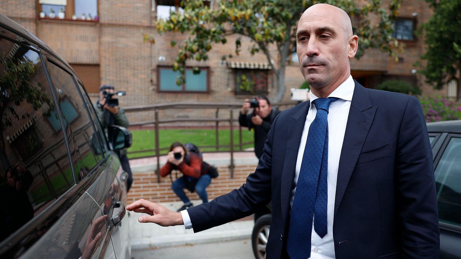 Luis Rubiales sale de declarar en los juzgados de Majadahonda
