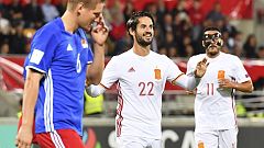 España acribilla a Liechtenstein