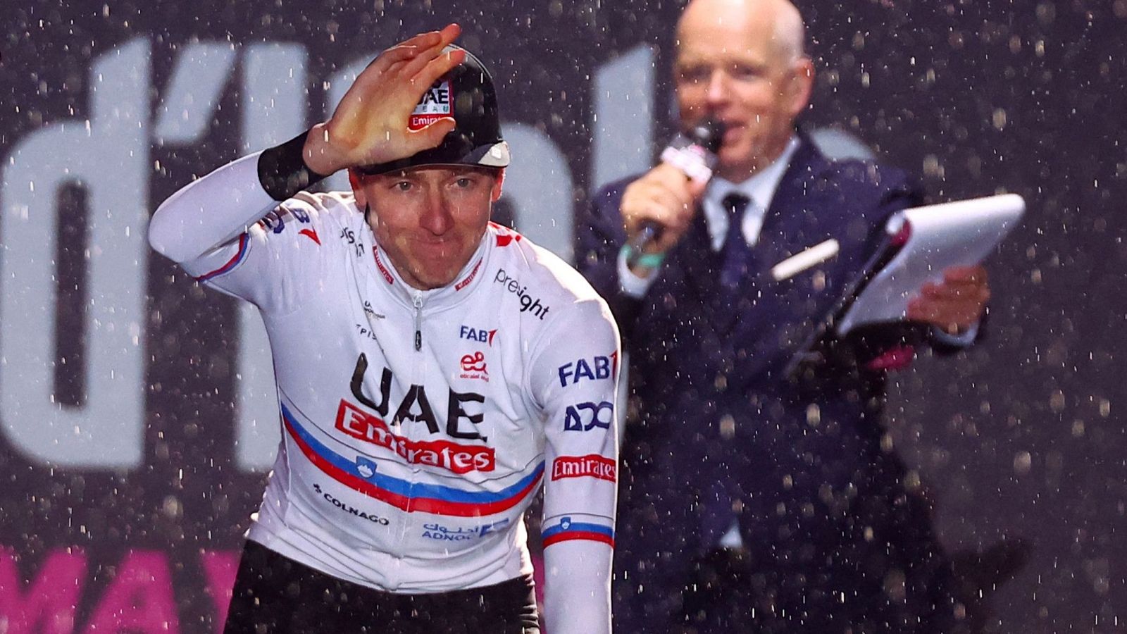 Tadej Pogacar, en la presentación del Giro de Italia 2024