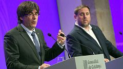 Puigdemont acusa al Gobierno de "fomentar el miedo" con el Tribunal de Cuentas para "intentar detener" el 1-O