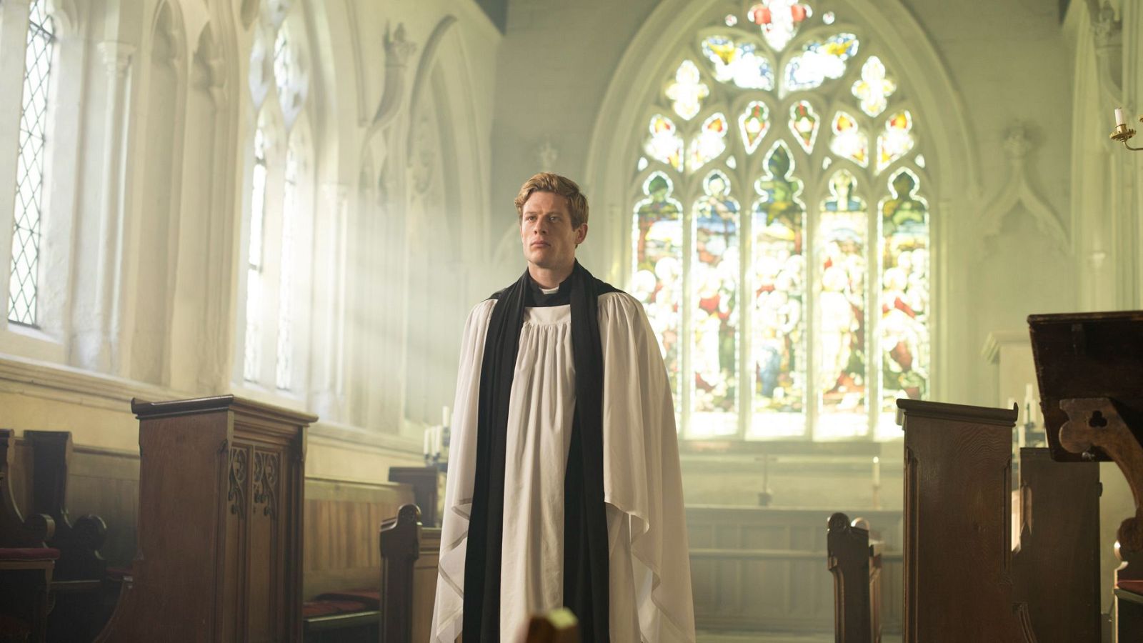 A LOVELY DAY PRODUCTION FOR ITV

GRANTCHESTER on

Picture Shows: 

Set in 1953 in the beautiful village of Grantchester in Cambridgeshire, the residents are in shock following the death of a villager, particularly as it is presumed to be suicide.
Local vicar Sidney Chambers (Norton) is at the heart of the community and residents turn to him for comfort and support. After speaking to villagers, Sidney soon realises there may be more to the death than first thought, so
he sets about delving deeper to discover what really happened. Sidney works alongside Inspector Geordie Keating (Green) to solve the mystery, and it soon transpires that GeordieÕs methodical approach to policing complements SidneyÕs more intuitive techniques of coaxing information from witnesses and suspects Ð a fantastic new detective team is born.