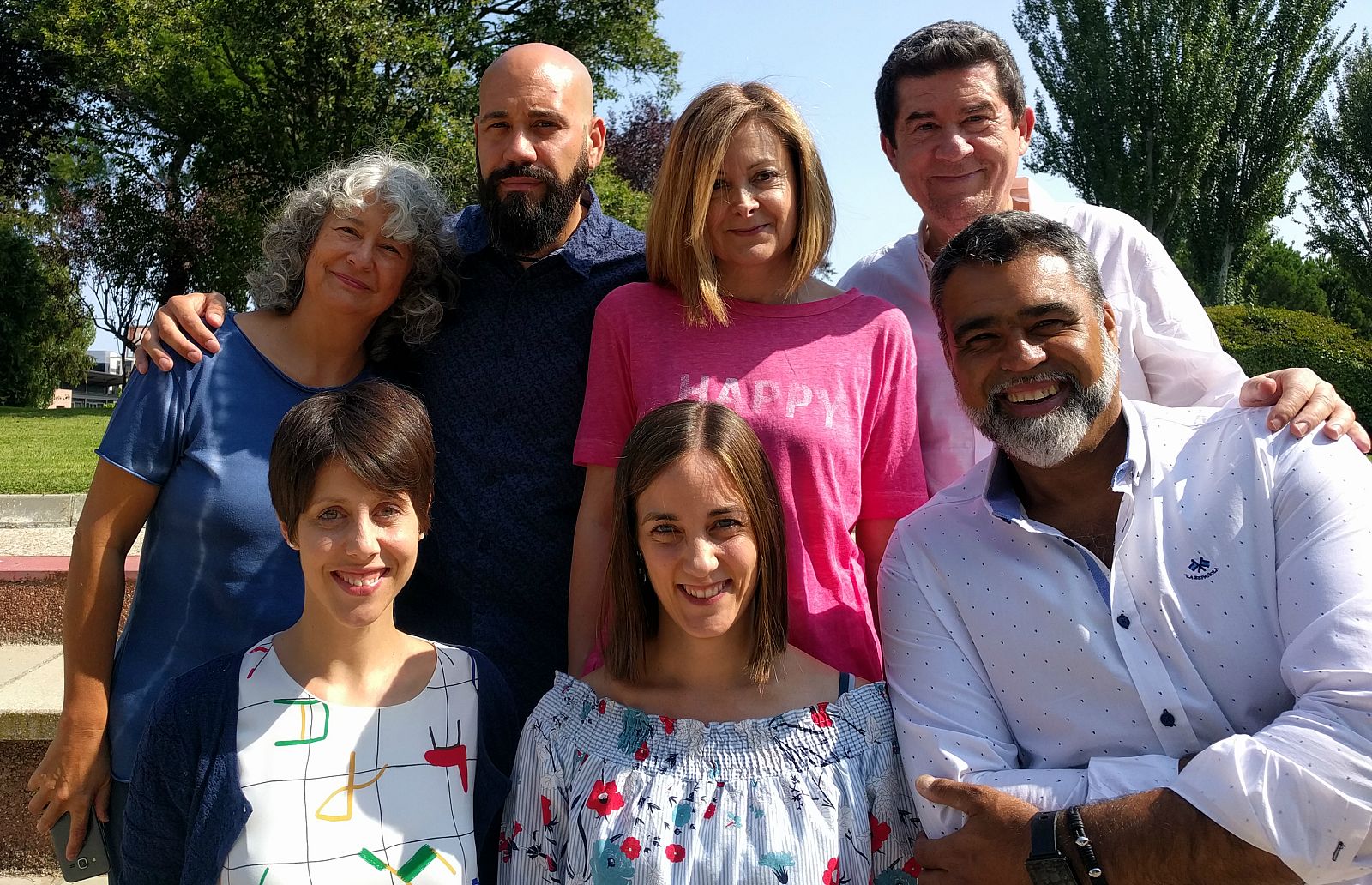 Parte del equipo: Victoria Hernández, David Vicente, Pepa Fernández, Carlos Santos, Javier Soto, Rosa Perarnau y Lorena Rodríguez