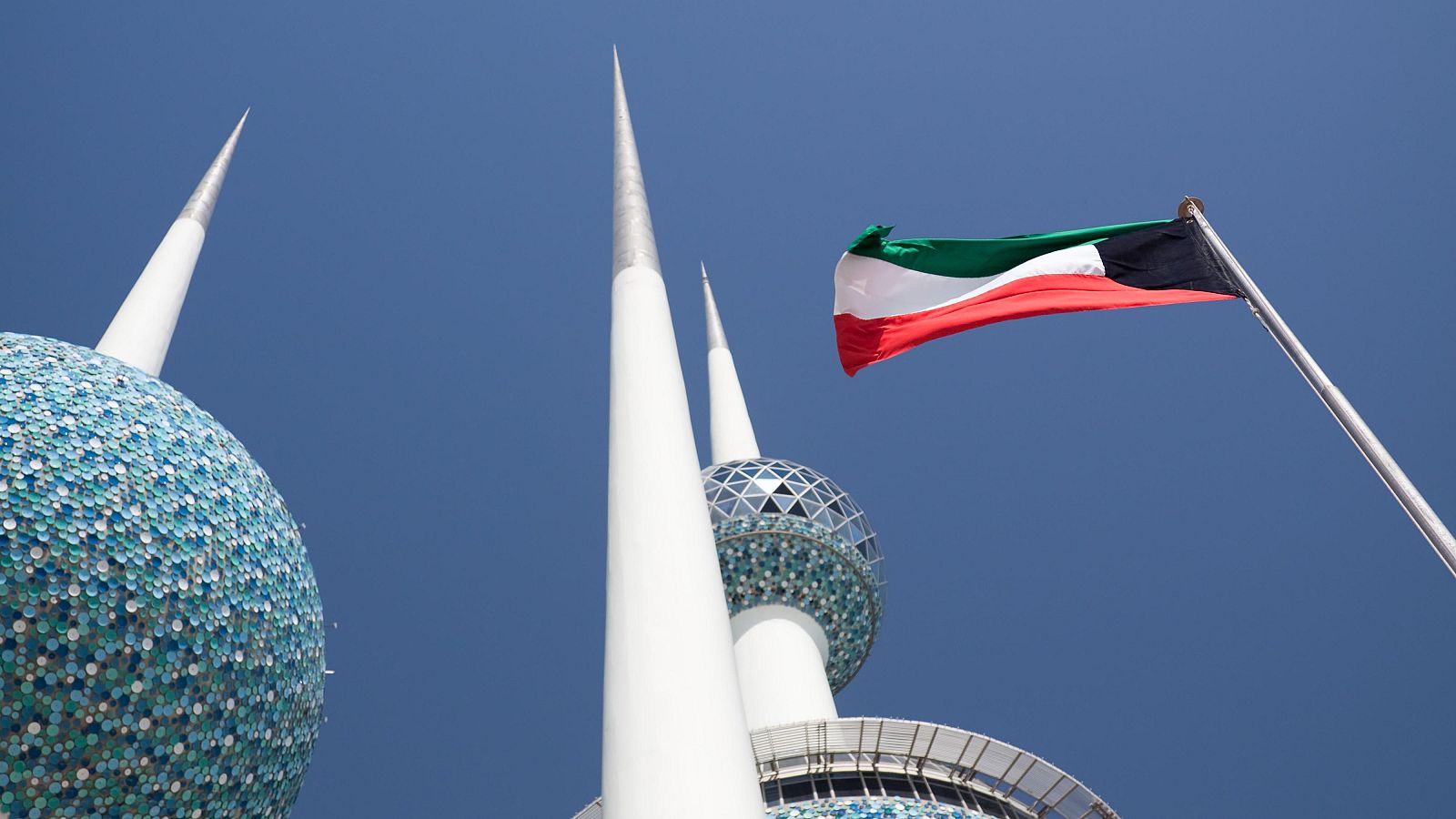 La bandera de Kuwait.