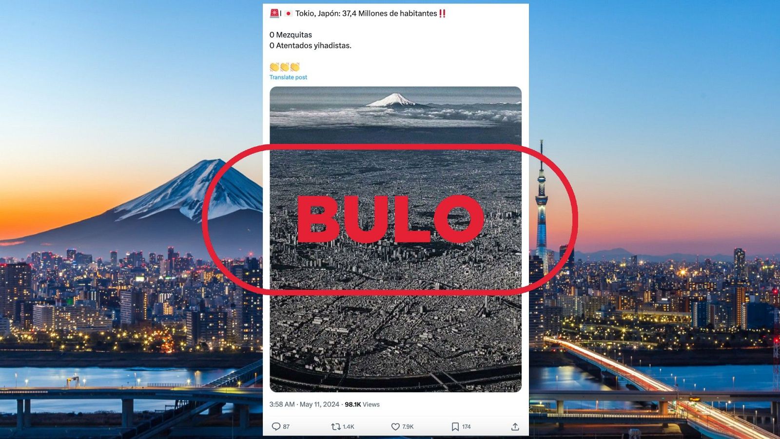 Es falso que en la capital de Japón no haya mezquitas