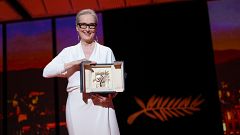 Meryl Streep recibe la Palma de Honor en Cannes entre ovaciones y lágrimas: "Es un premio único"