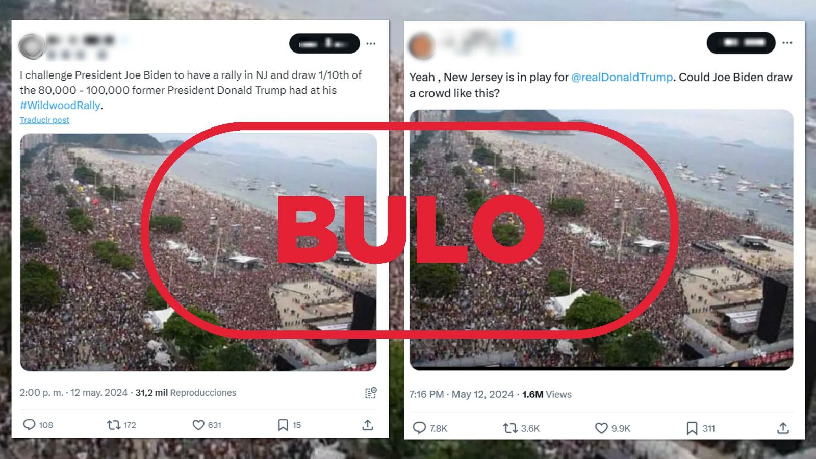 No son seguidores de Donald Trump, es un bulo