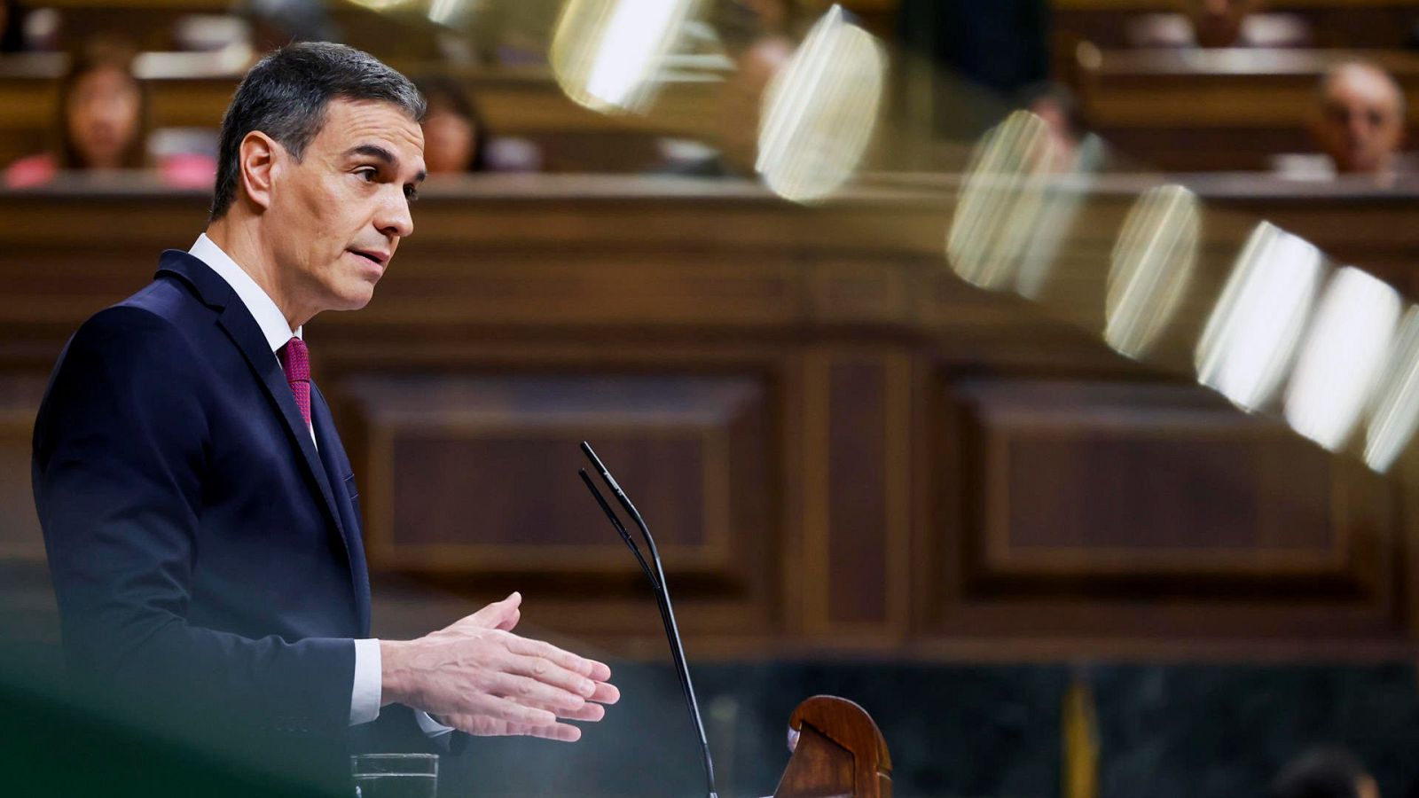 El presidente del Gobierno, Pedro Sánchez, en el Congreso de los Diputados