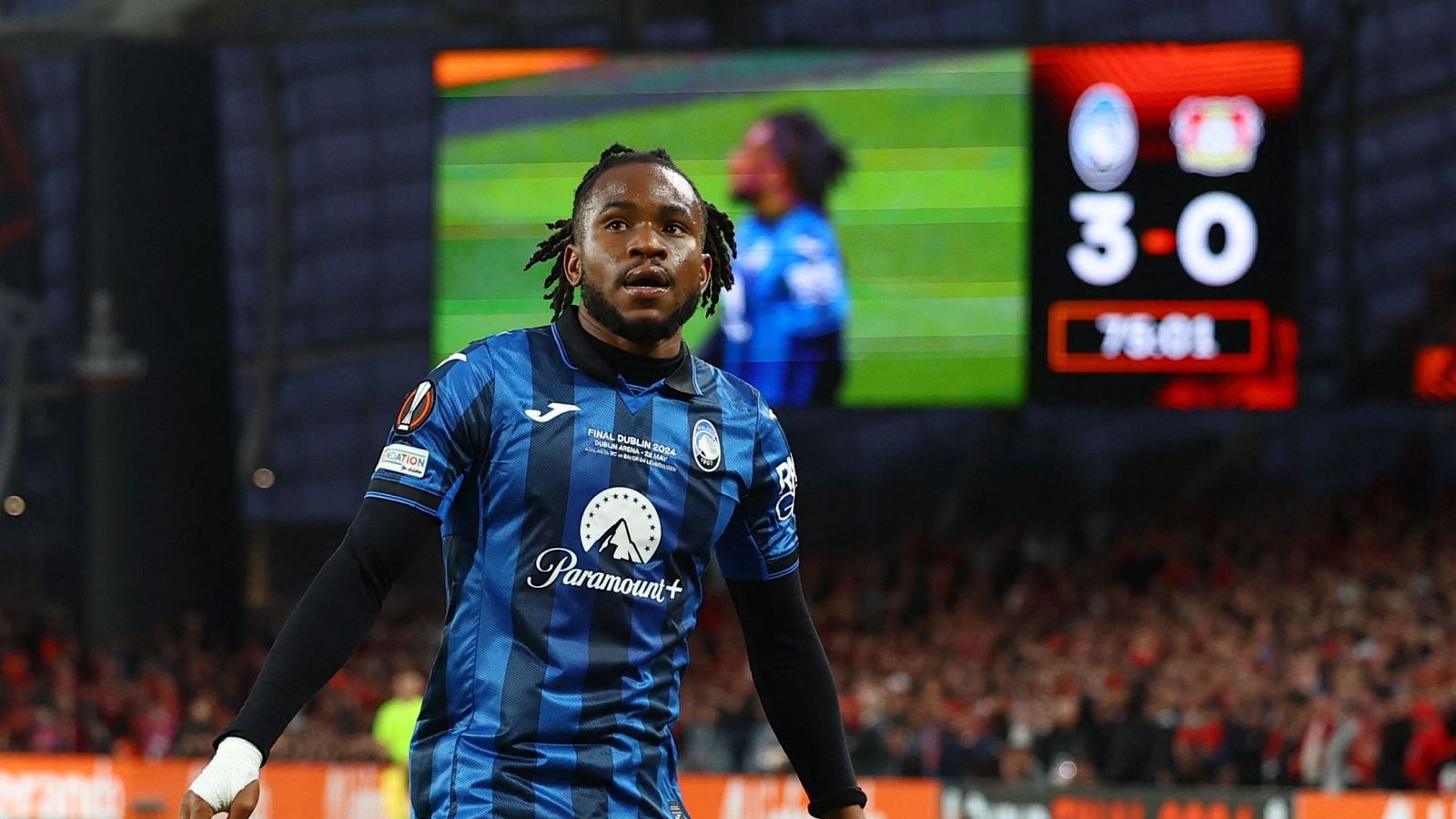 Ademola Lookman, autor de tres goles en la final de la Europa League Atalanta - Leverkusen