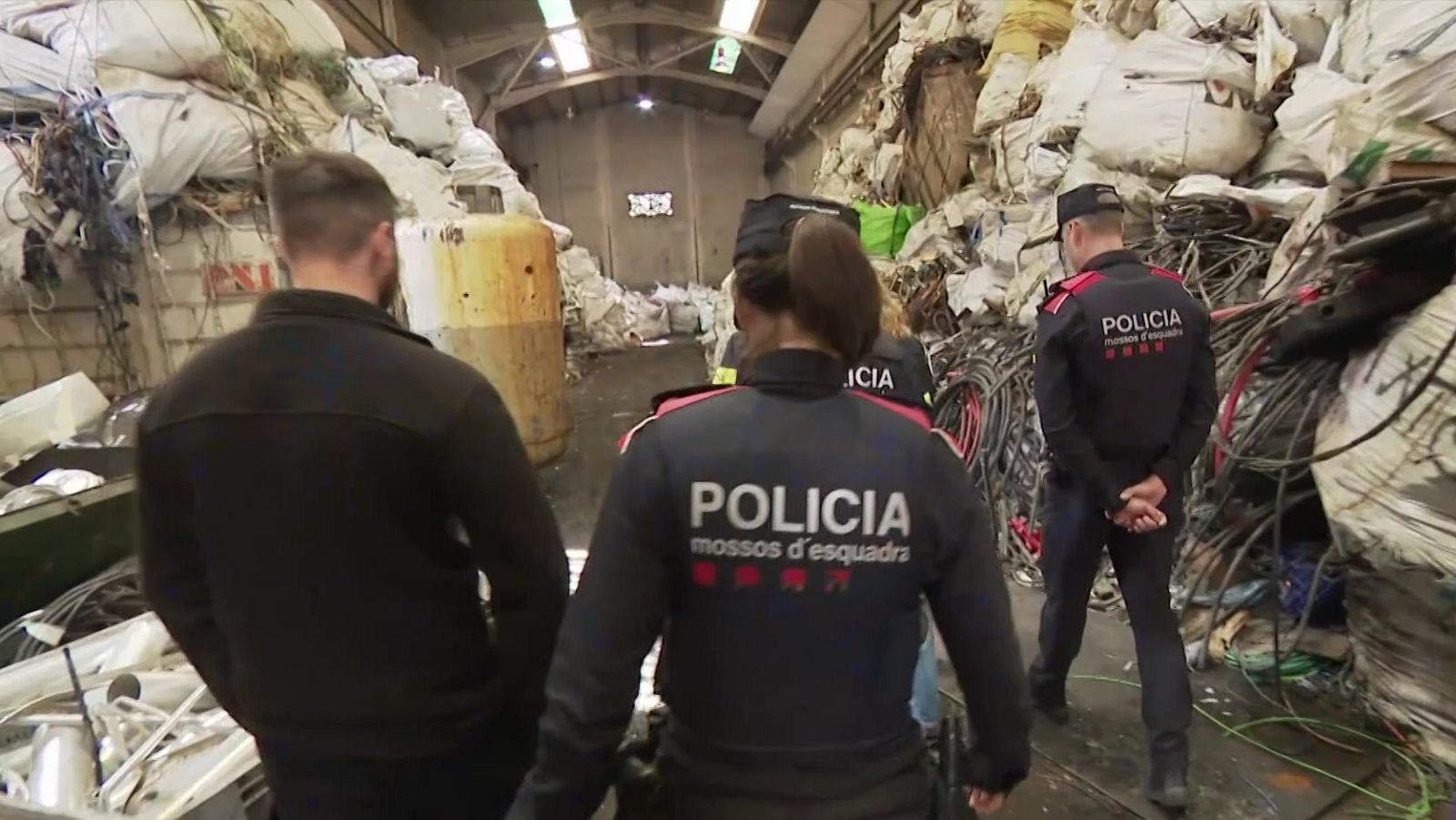 Dipòsit dels Mossos d'Esquadra on emmagatzemen coure decomissat