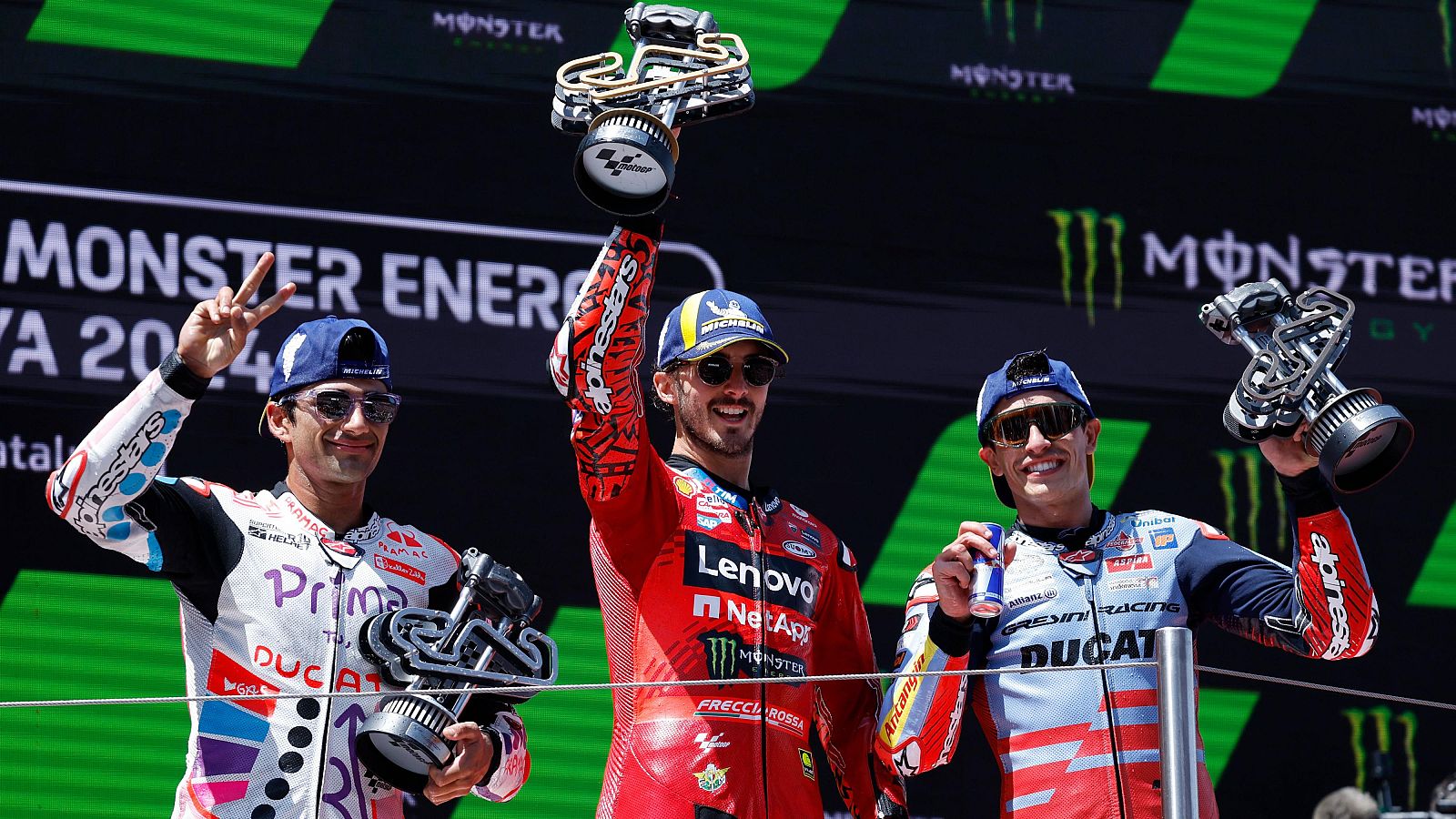 Podio del GP de Catalunya