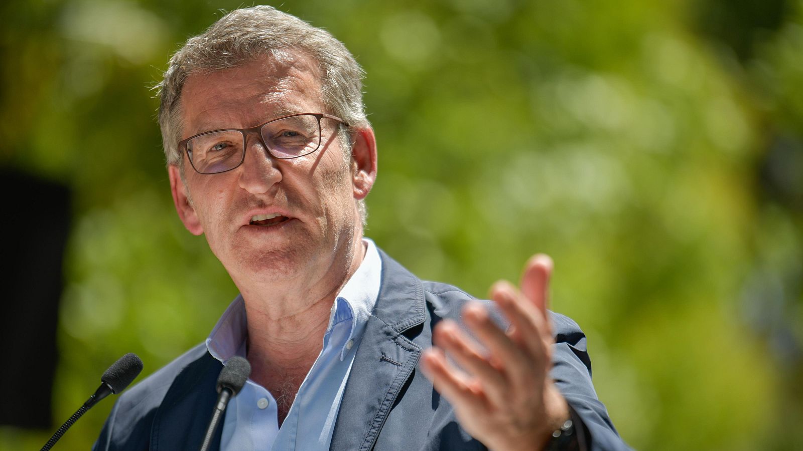 Elecciones europeas 2024: Alberto Núñez Feijóo en un mitin del PP