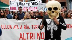 Miles de personas se unen en la localidad lucense de Palas de Rei para decir no a la macrocelulosa proyectada por Altri