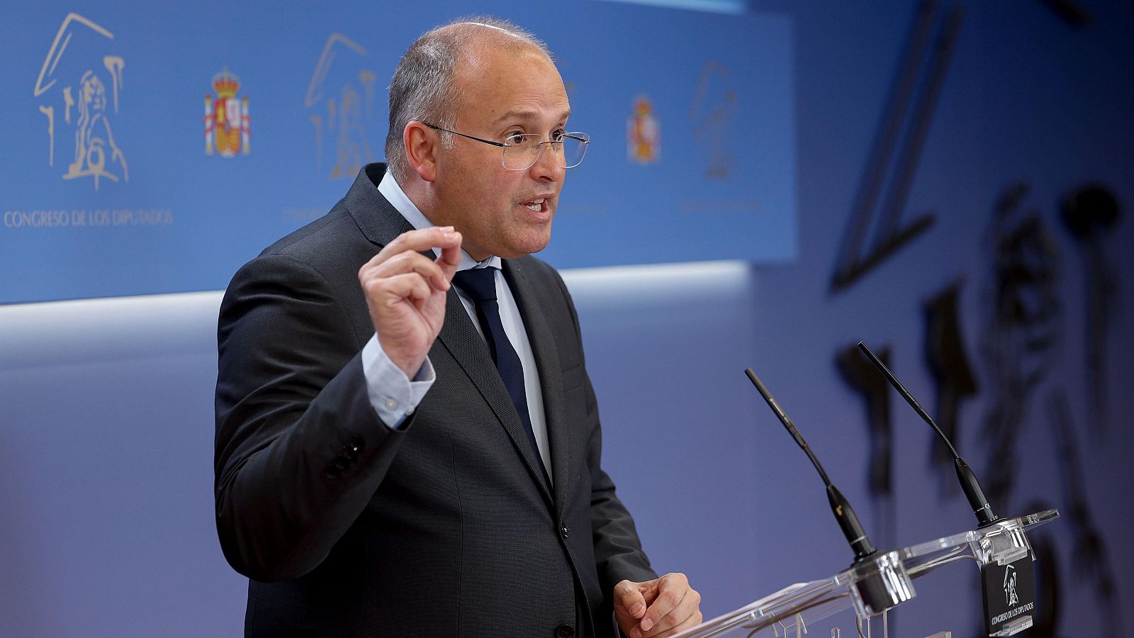 El portavoz parlamentario del PP, Miguel Tellado