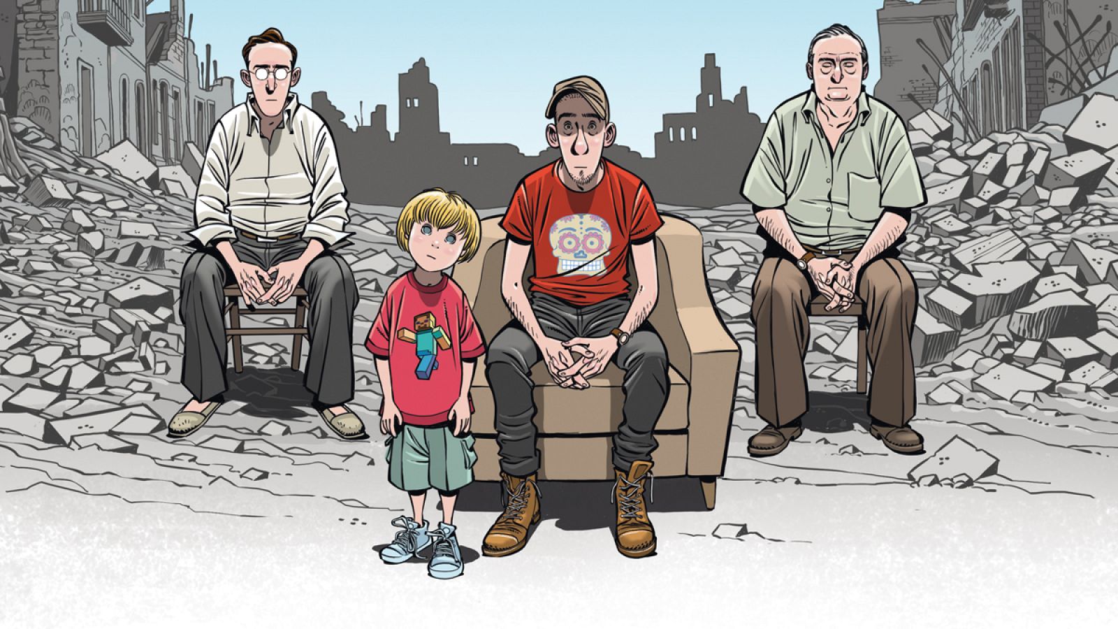 Fragmento de la portada de 'Espacios en blanco'