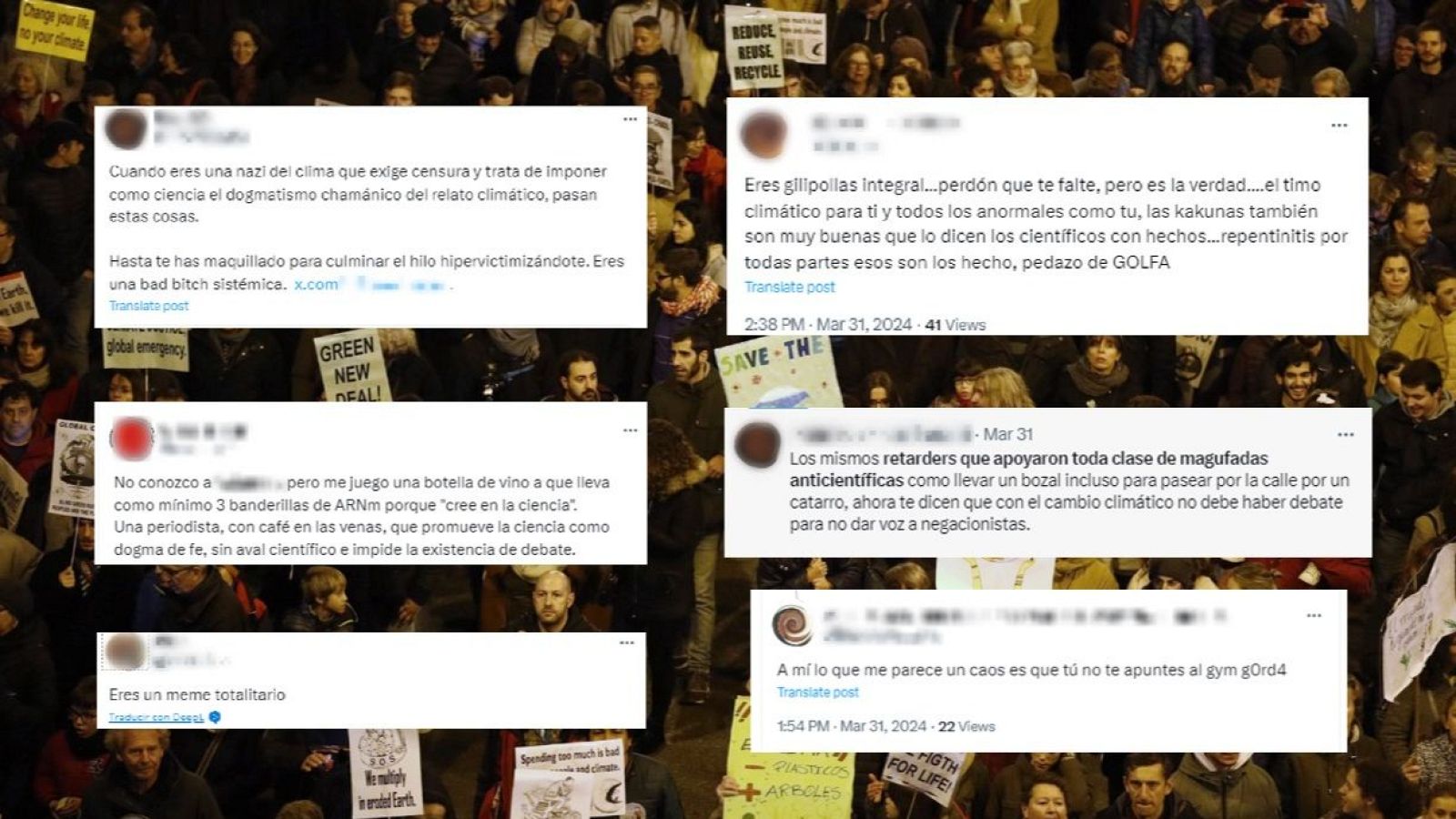 Las divulgadoras del clima han dicho "basta" ante una creciente oleada de odio