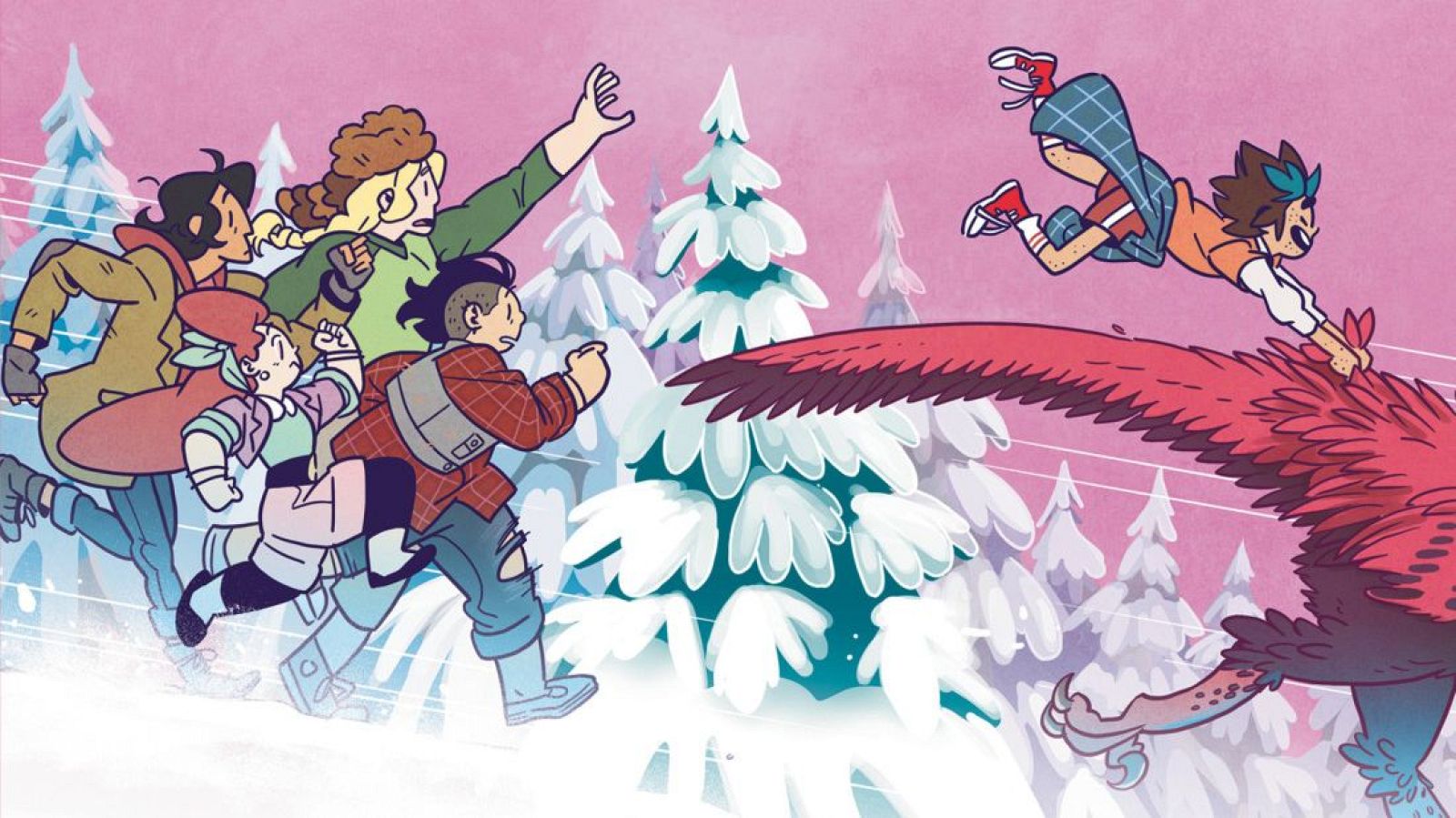 Los 15 cómics para leer este verano: detalle de la portada de ‘Leñadores 8: Operación cumpleaños’