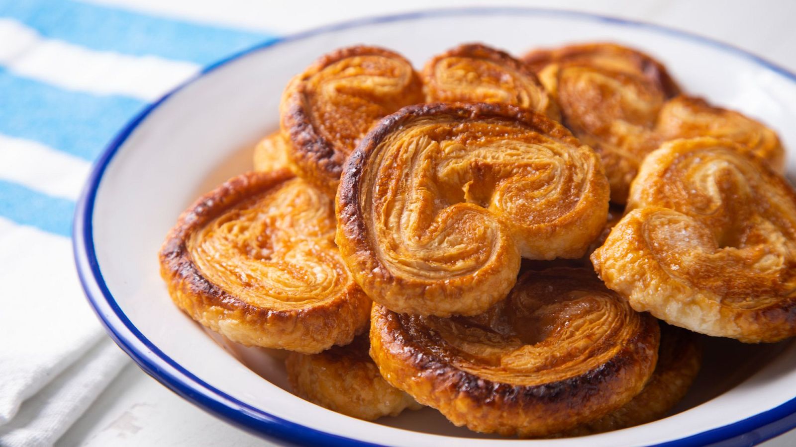 Receta de palmeritas de hojaldre