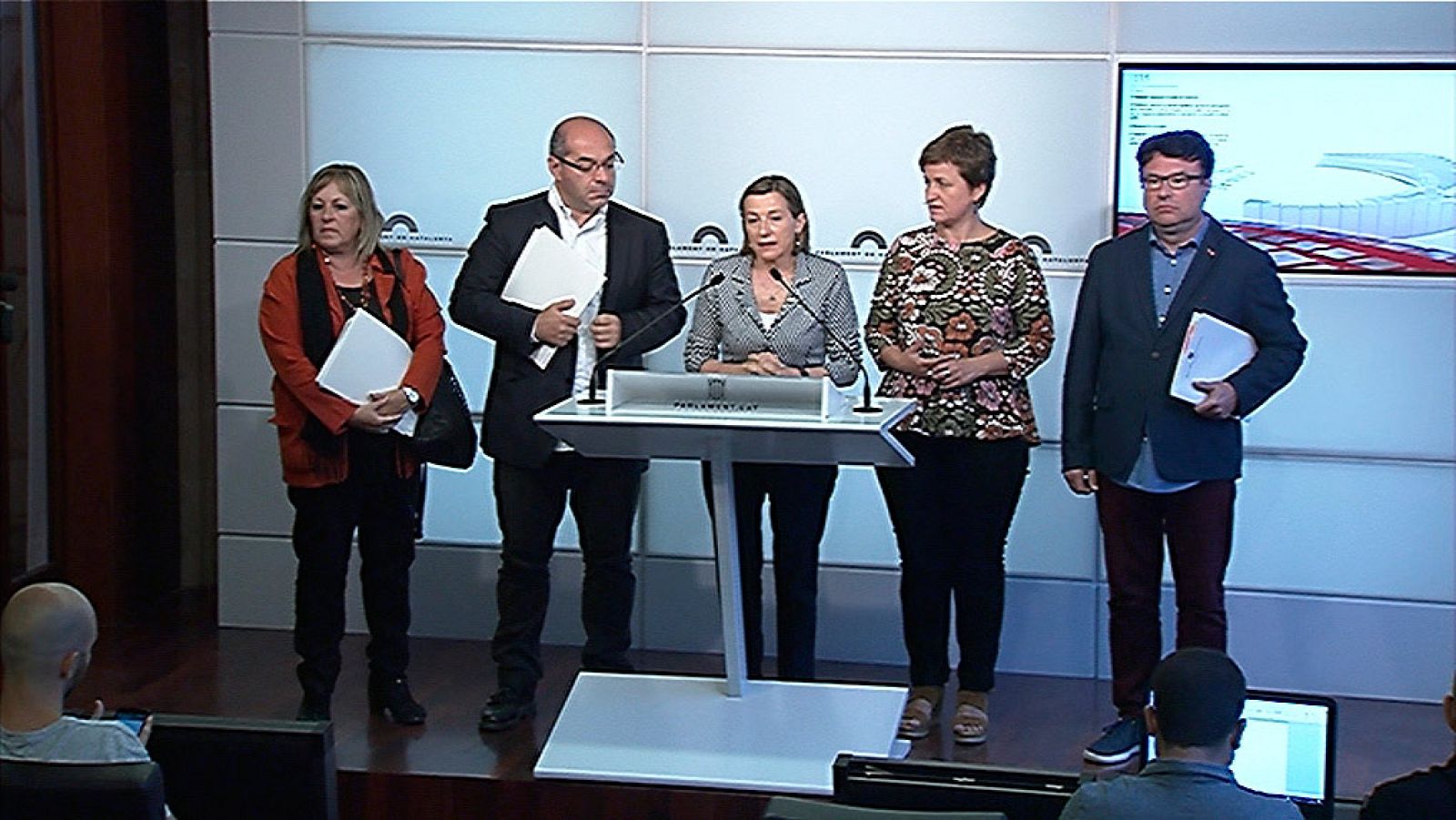 Forcadell y la Mesa del Parlament: "El TSJC ha tenido que admitir que la malversación no tiene base"