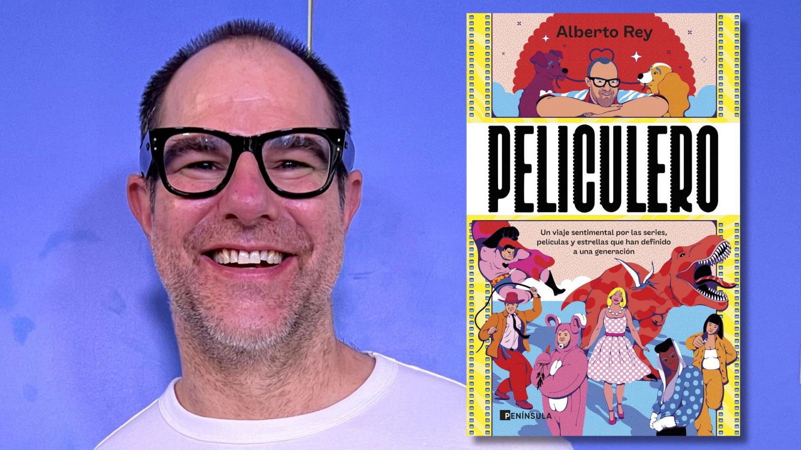 Alberto Rey publica 'Peliculero. Un viaje sentimental por las series, películas y estrellas que han definido a una generación'