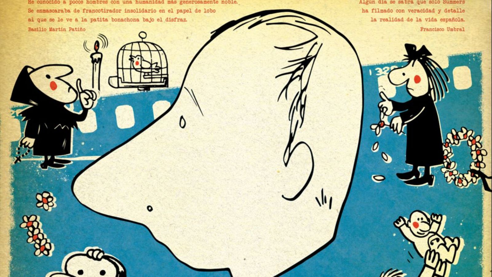 Summers el Rebelde cartel con laurel en inglés 50 x 70