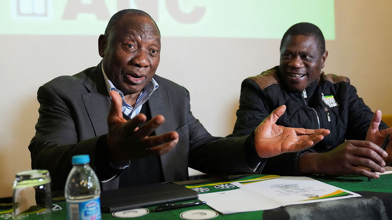 El presidente del Consejo Nacional Africano, Cyril Ramaphosa