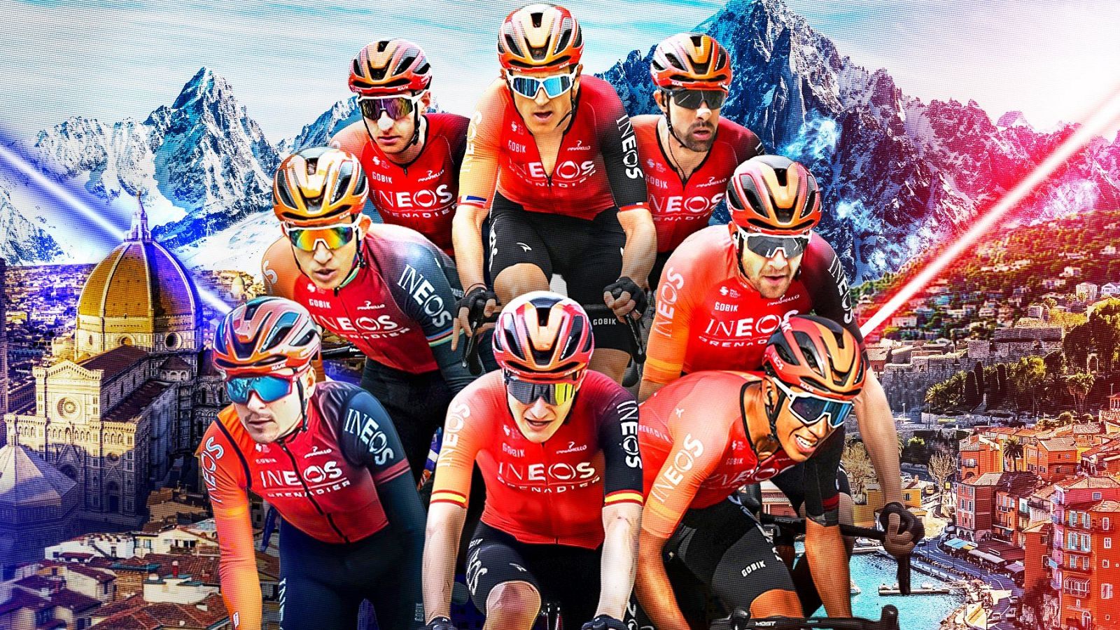 El equipo Ineos Grenadiers presenta su equipo para el Tour de Francia 2024.