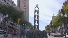 Cuatre escultures emblemàtiques de la rambla Nova de Tarragona