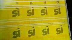 La Guardia Civil interviene planchas para hacer carteles prorreferéndum y votar "sí"