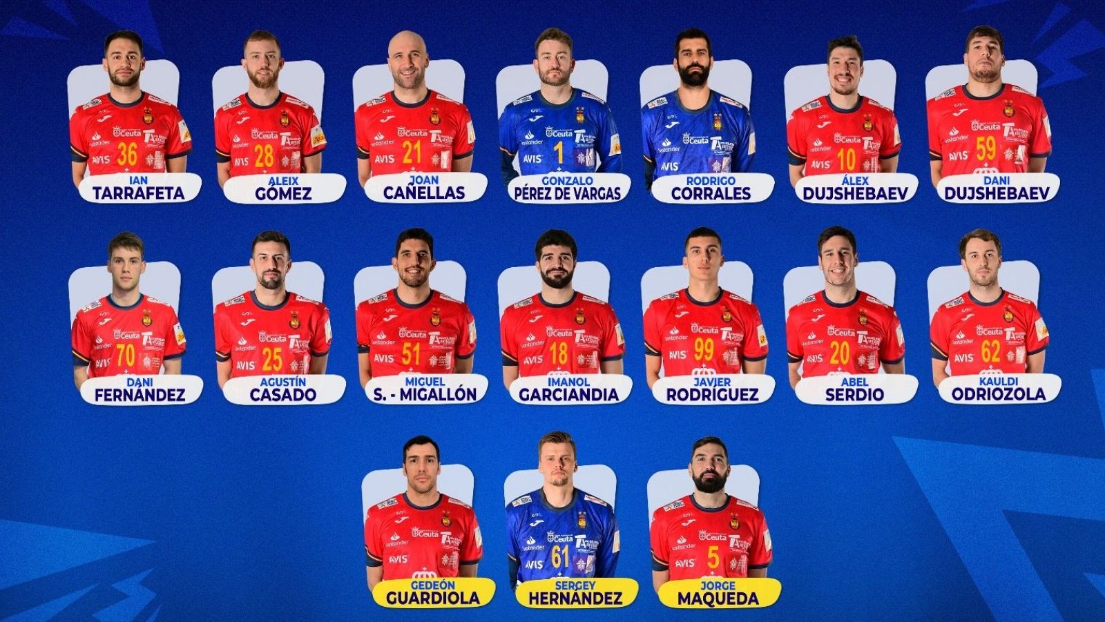 Los 14 convocados y 3 reservas de la selección nacional para París