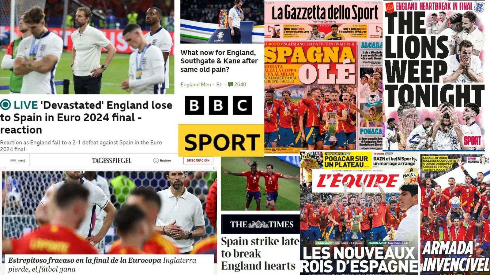 La prensa internacional celebra la victoria de España en la final de la Eurocopa