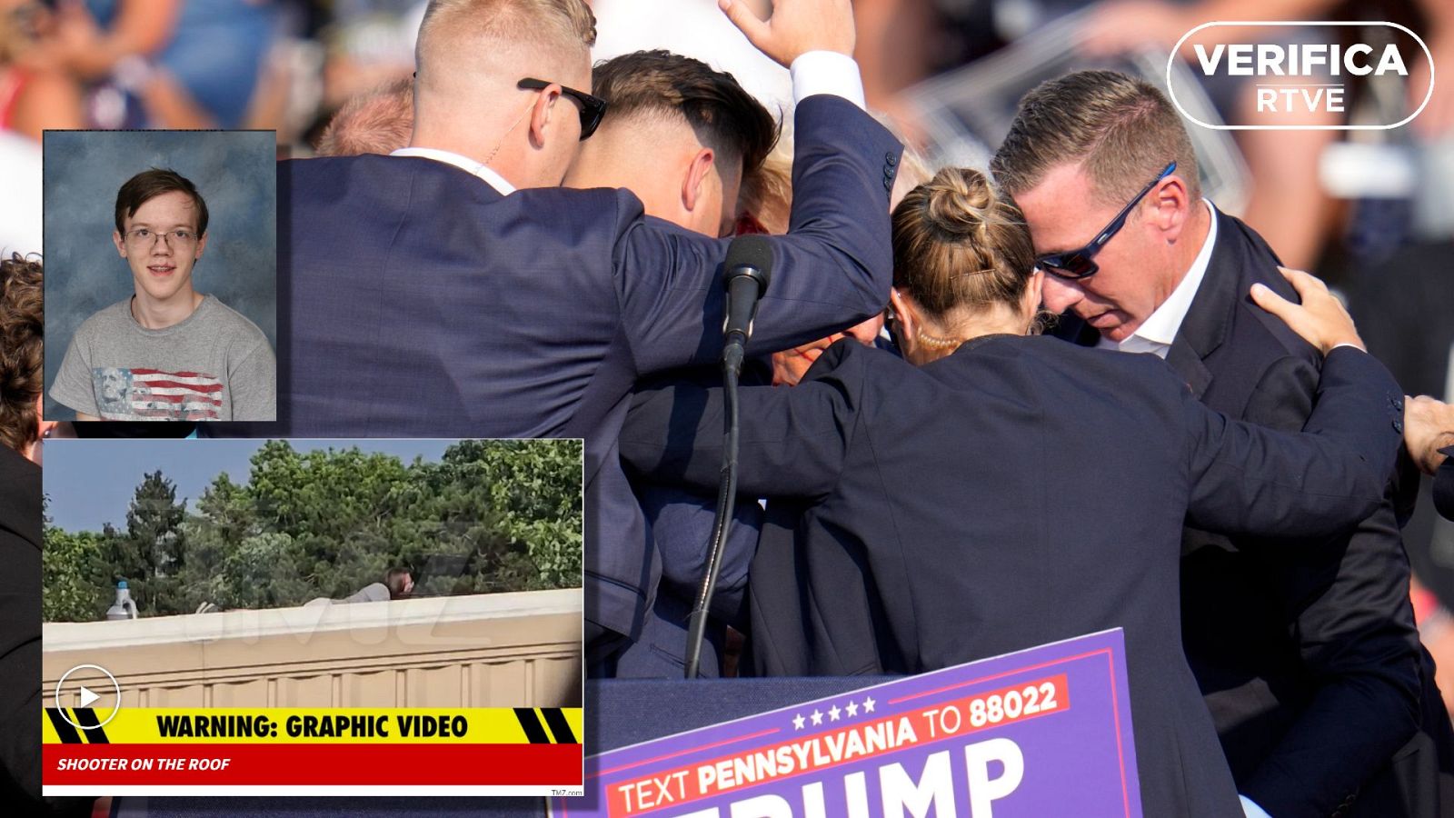 Bulos sobre los falsos autores del atentado contra Trump