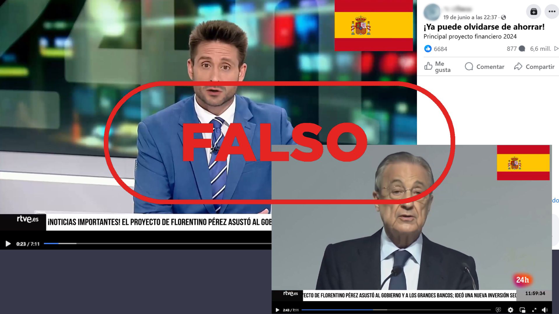Cuidado: RTVE no ha emitido este vídeo de Florentino Pérez
