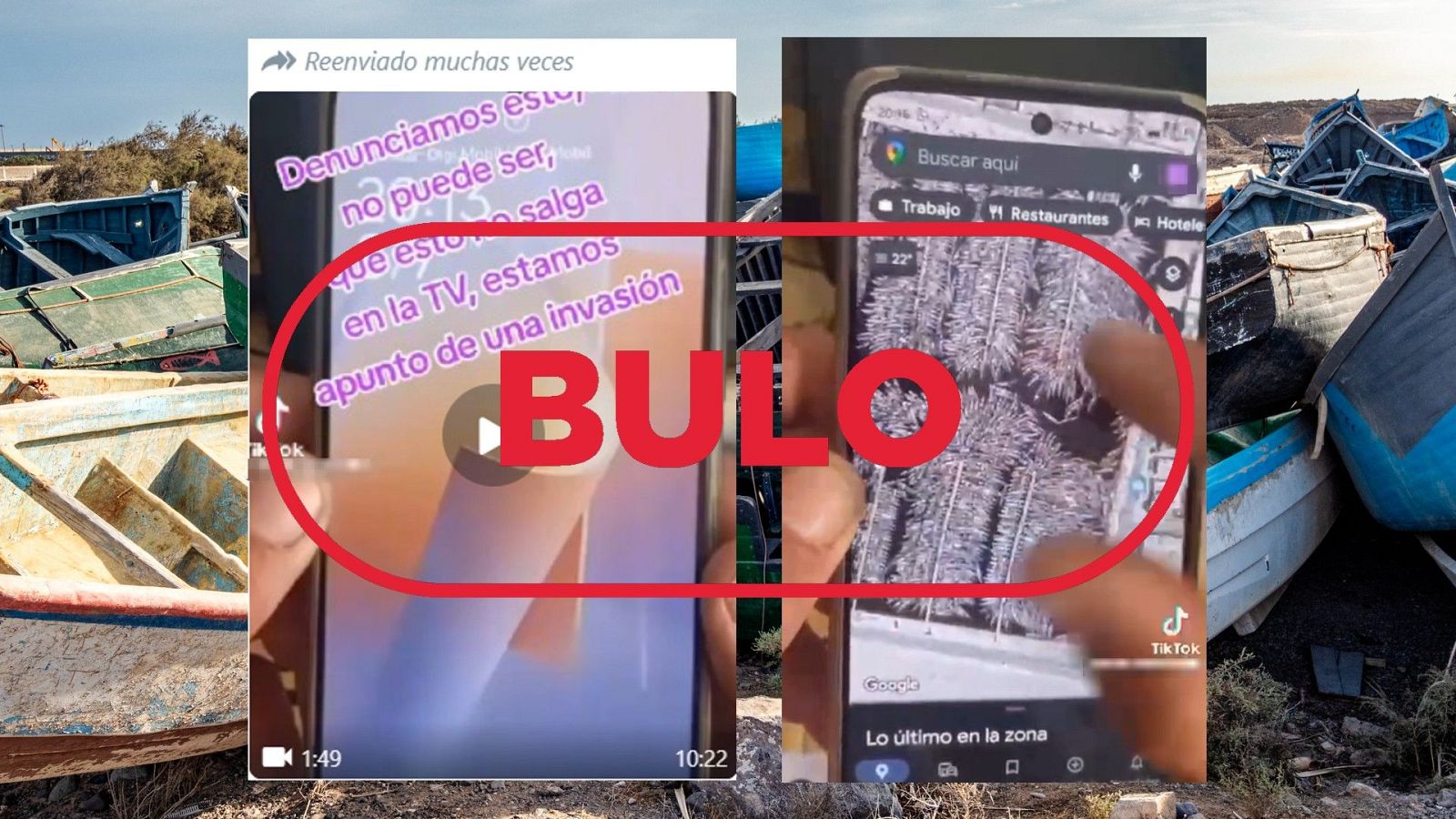 No son "cayucos preparados para salir" hacia Canarias