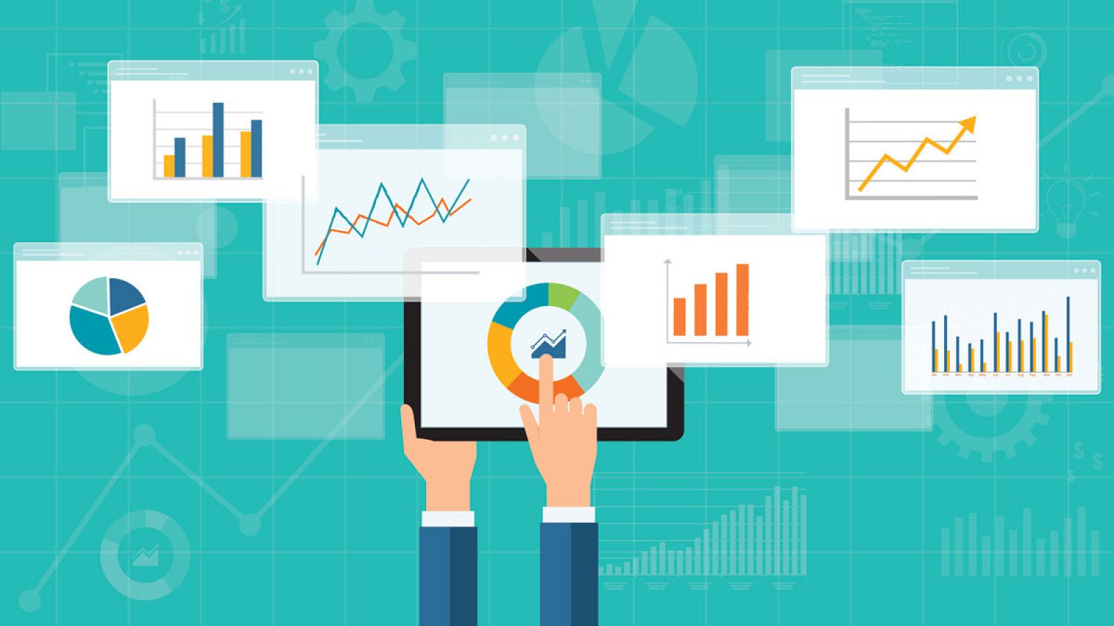 Gráficos con la evolución de gastos e ingresos