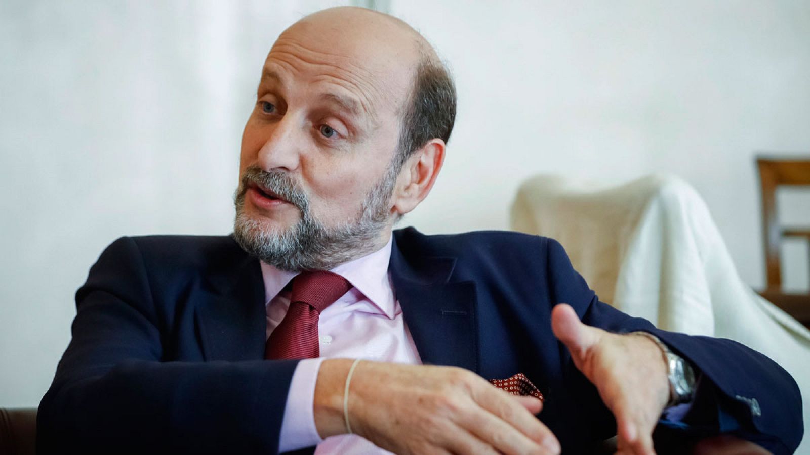 El presidente de la Sociedad General de Autores y Editores (SGAE), José Miguel Fernández Sastrón