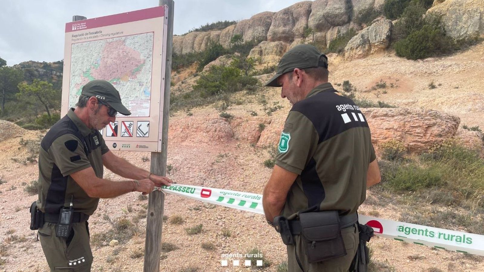 Es restringeixen els accessos a tres espais naturals: Montsant, Baronia de Rialb i Ribera Salada